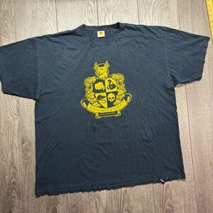 Rockstar Games Bully Bullworth Academy Graphic T-Shirt Navy Blue Mens XL